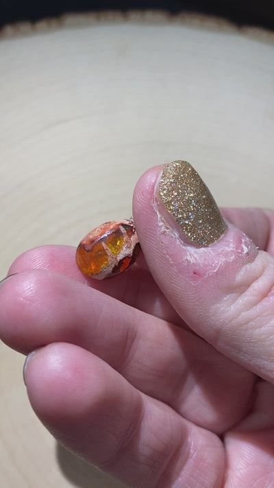 Umber, Earth Dragon Egg Opal Ring