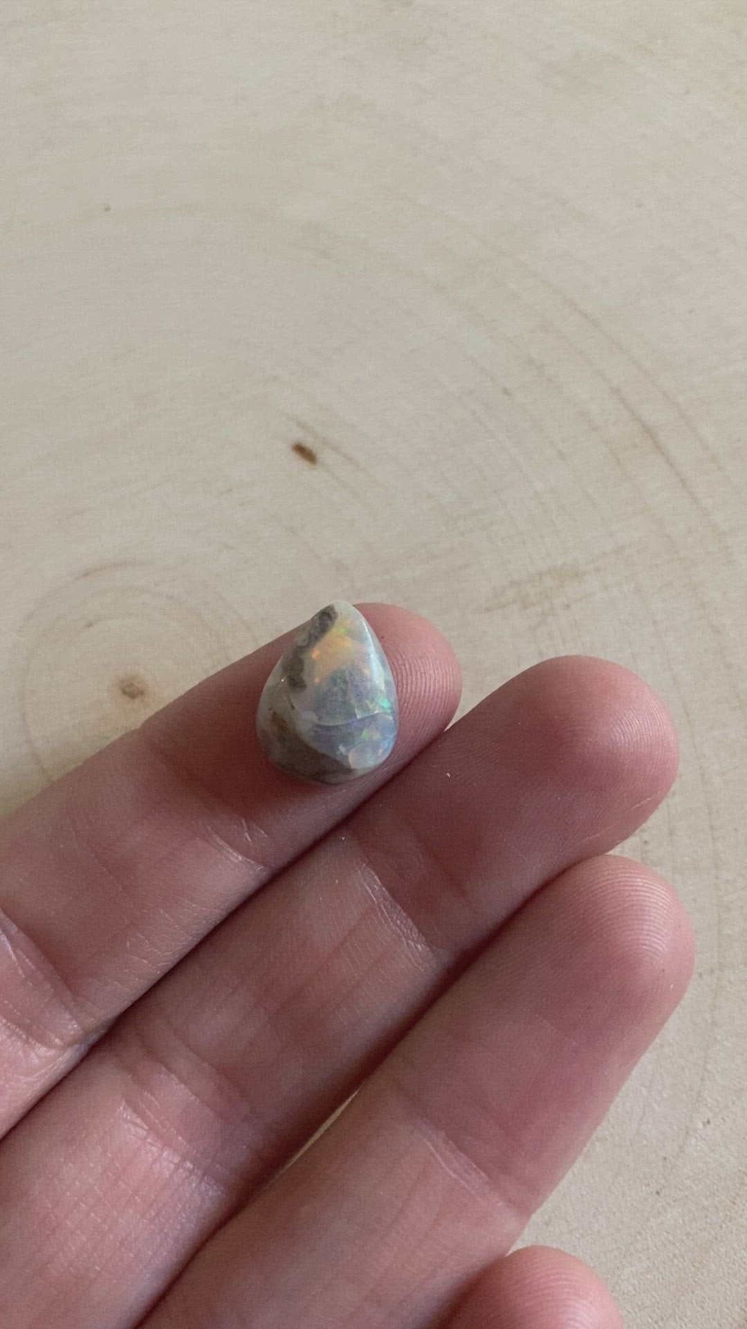 Firn, Ice Dragon Egg Opal Ring