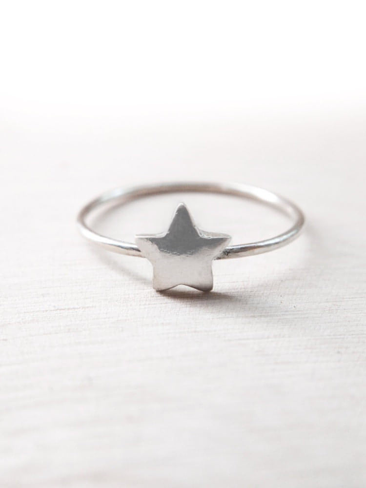 To Catch a Falling Star Ring - Silver Lily Studio