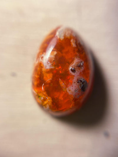 Pyre, Fire Dragon Egg Opal Ring