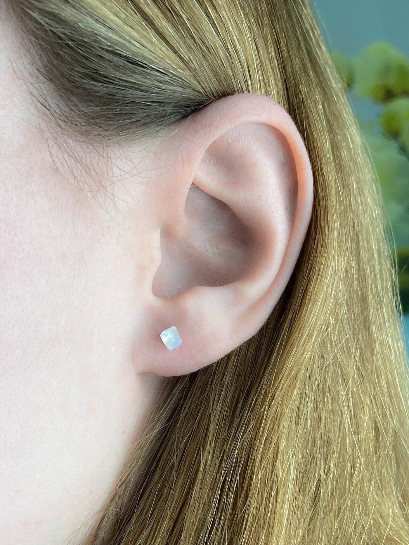 The Unicorn Raw Moonstone Earrings