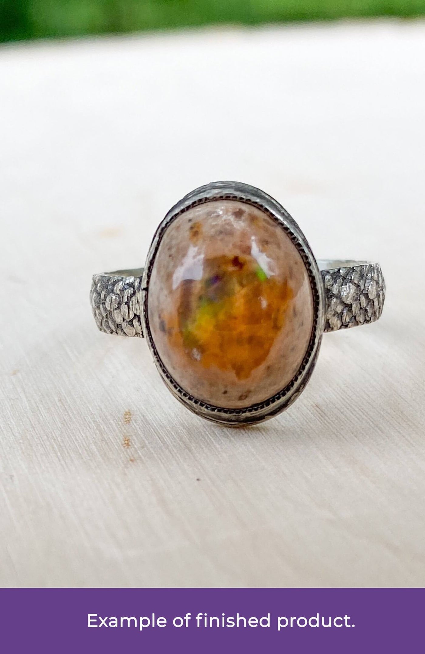 Flurris, Ice Dragon Egg Opal Ring