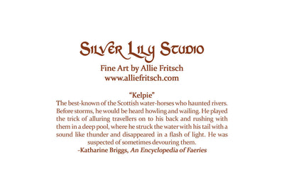 "Kelpie" Blank Card - Silver Lily Studio